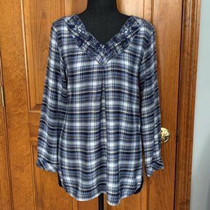 Christopher & Banks Women’s Tunic, Small, Blue